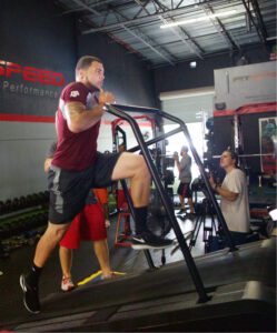 User on ELG Treadmill